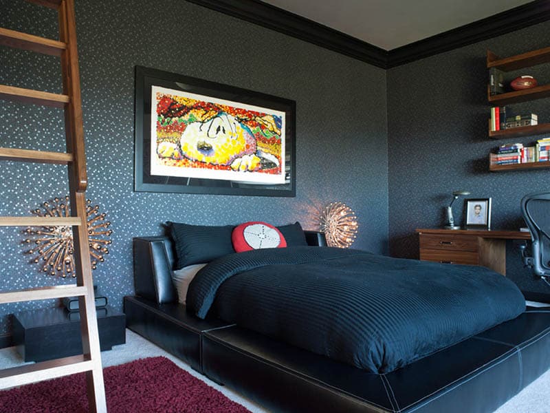 Modern Basement Bedroom