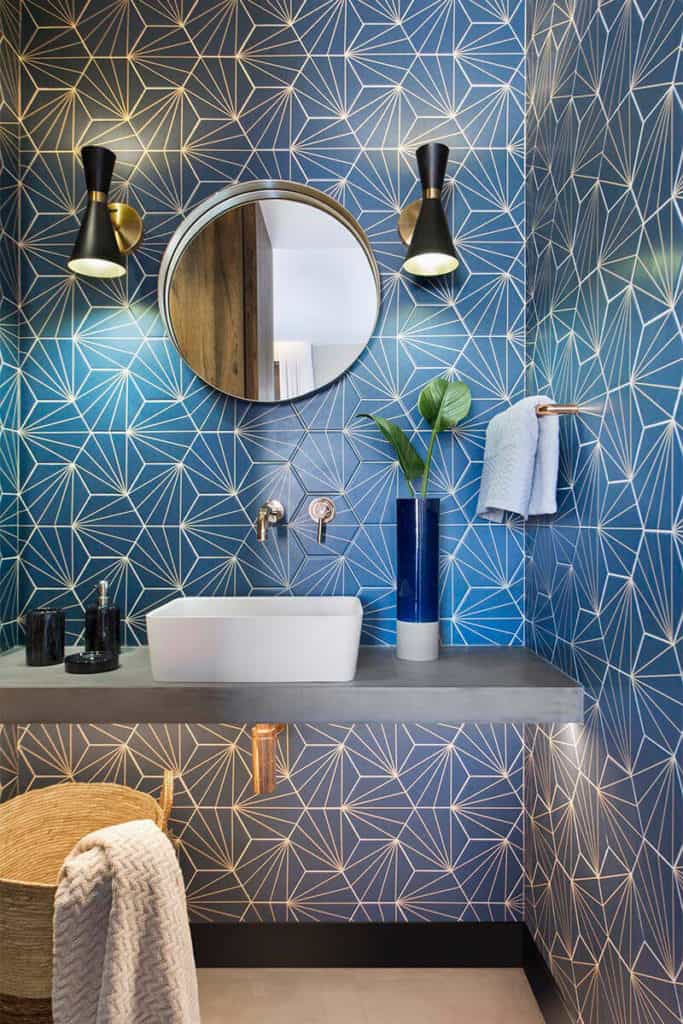 Modern Blue Bathroom