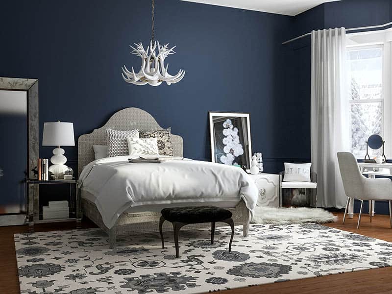 Navy Blue And White