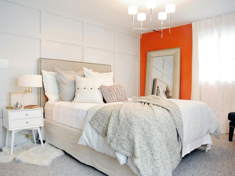 Orange Accent Wall