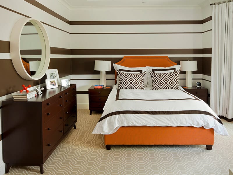 Orange Bed Brown