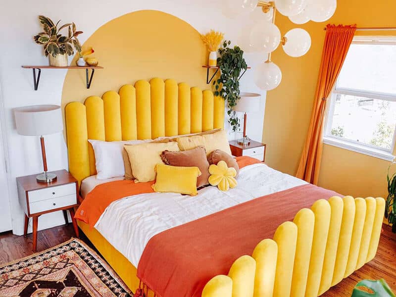 Orange Yellow Bedroom