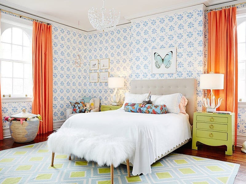 Orange Curtains