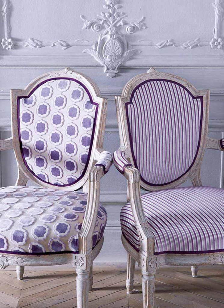 Patterned Purple Chair