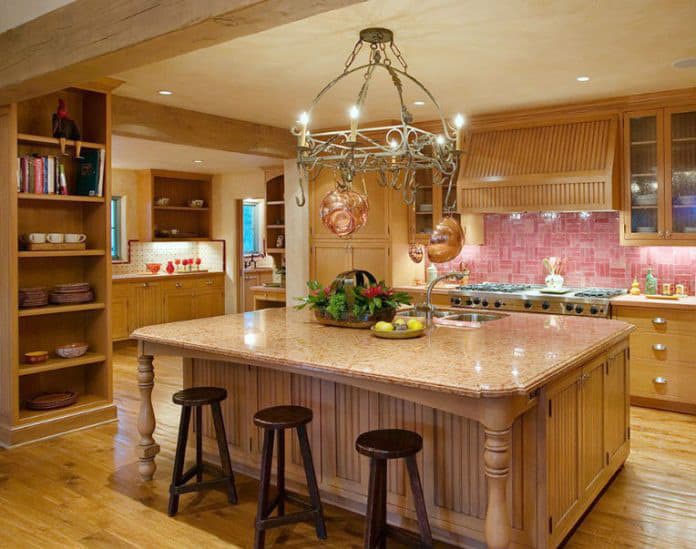 Pink Backsplash