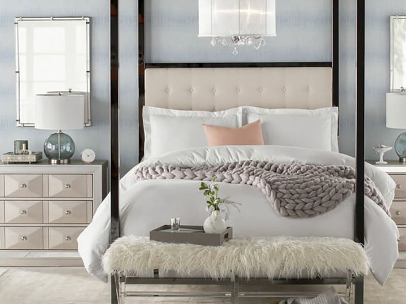 Place Fur And A Metal Bed