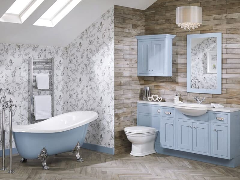 Powder Blue Bathtub