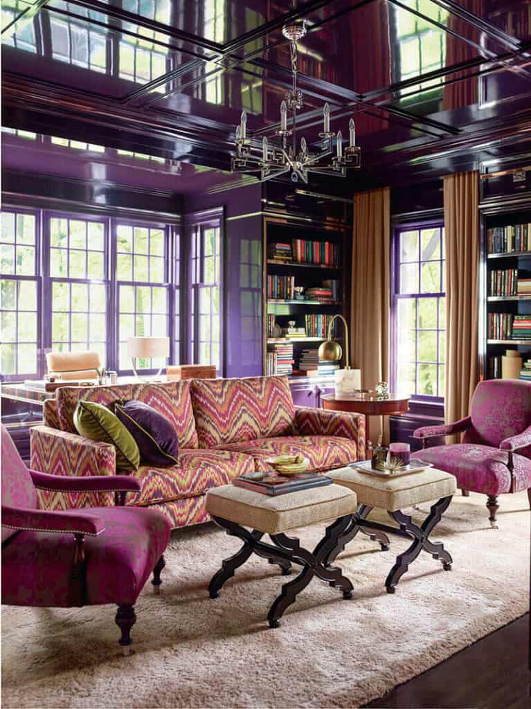 Purple Living Room