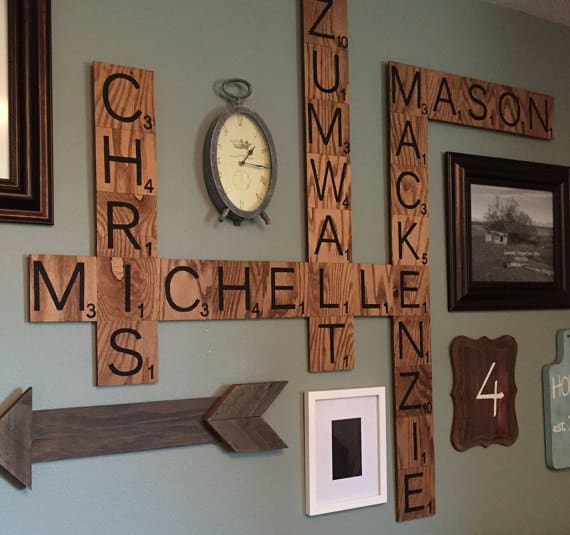 Scrabble Wall Art 