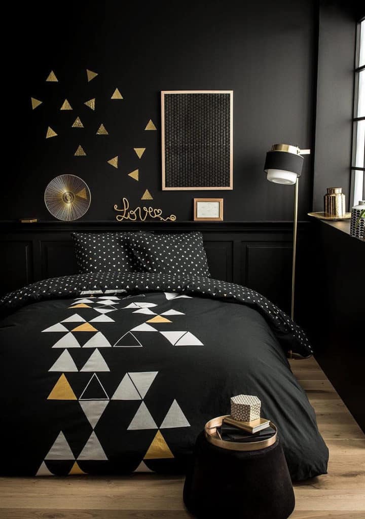 Stylish Triangles Bedroom