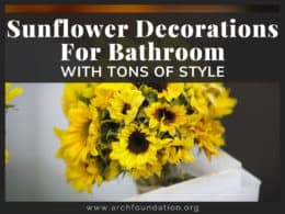 Sunflower Decorations For Bathroom