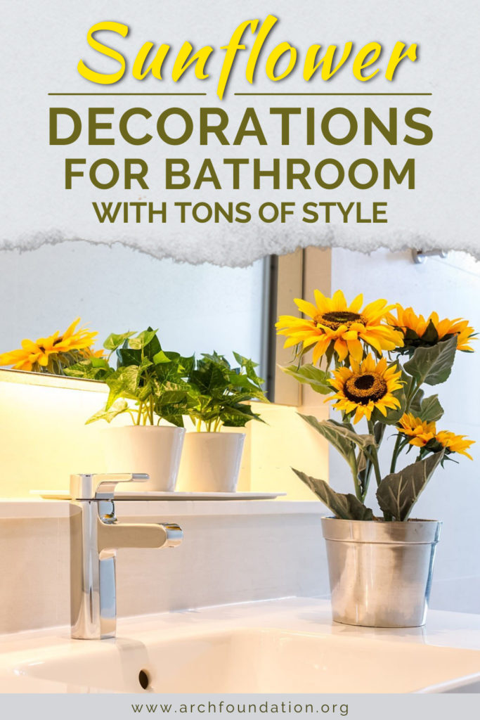 Sunflower Decorations For Bathroom