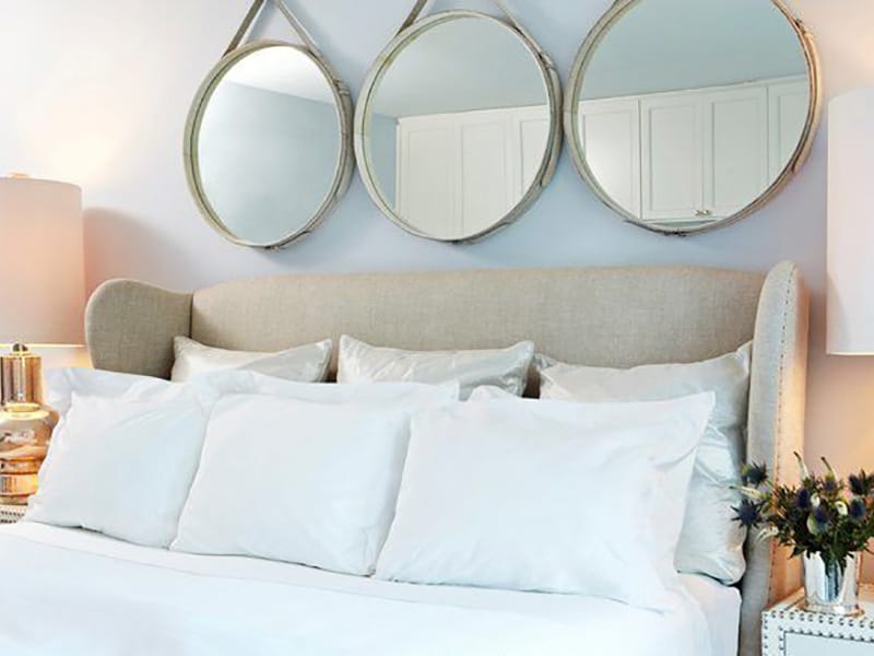 Three Consecutive Round Mirrors