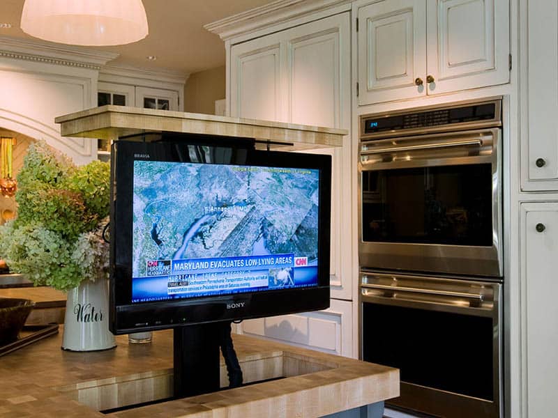 TV On Kitchen Island