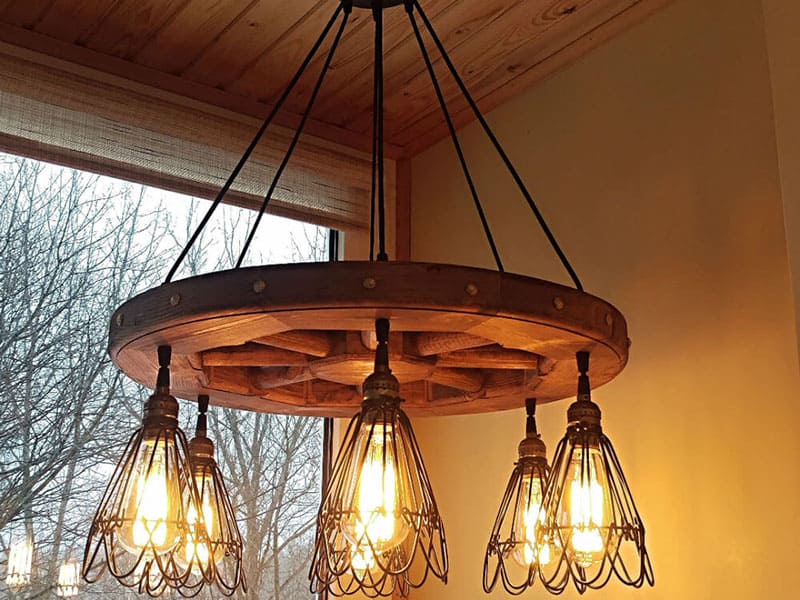 Wagon Wheel Chandelier