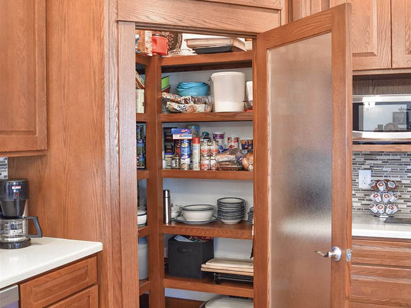 Wooden Brown Kitchen Layout 