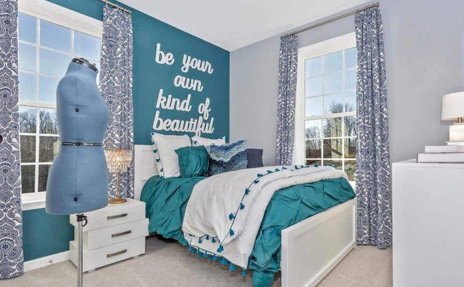 Words On The Teal Wall