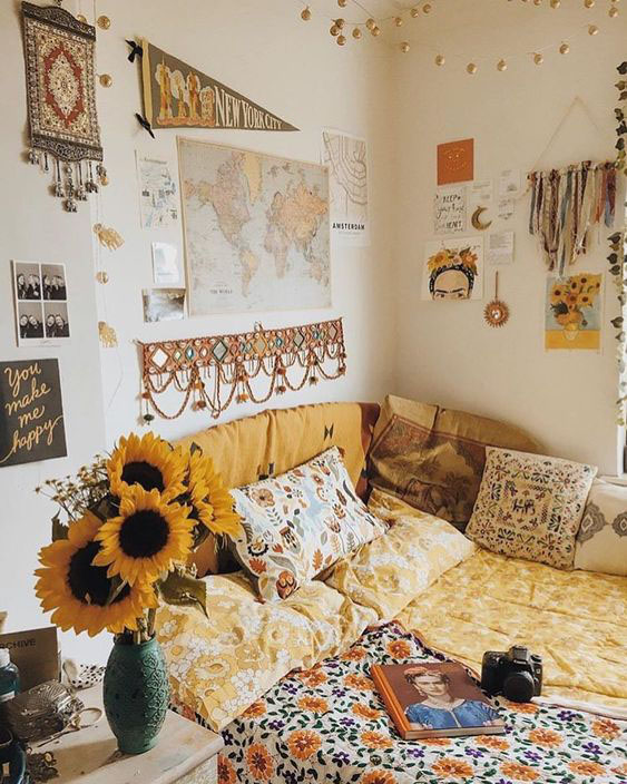 Sunflower Room Decor Interior