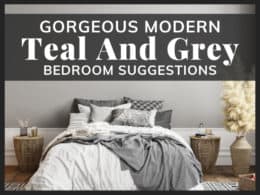 Teal And Grey Bedroom