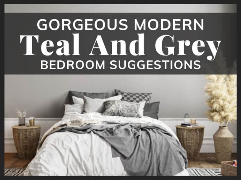 Teal And Grey Bedroom