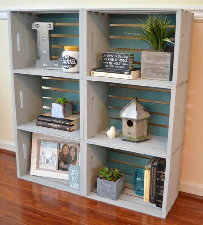 Wooden Crate Display