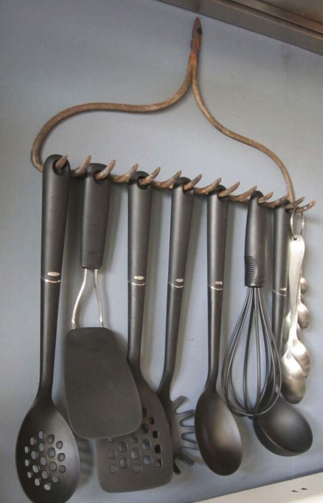 Garden Rake Kitchen Storage