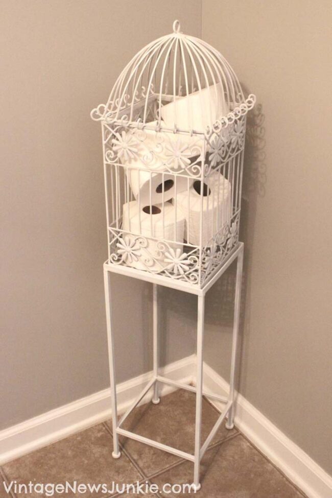 Birdcage Bathroom Storage