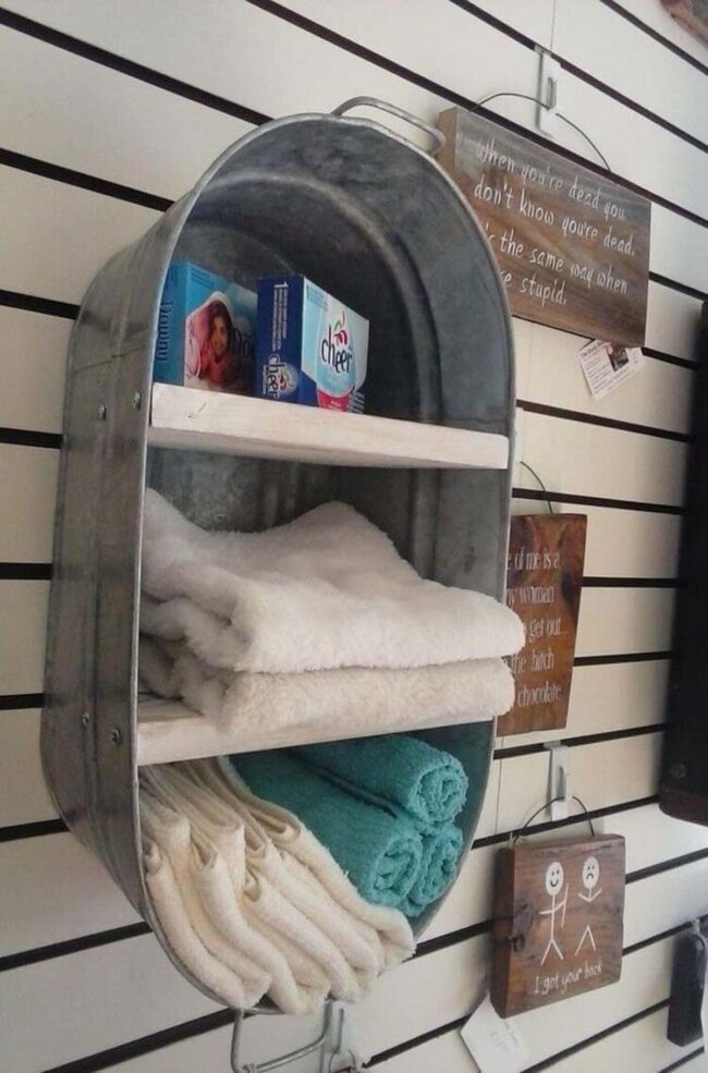 Farmhouse Galvanized Storage
