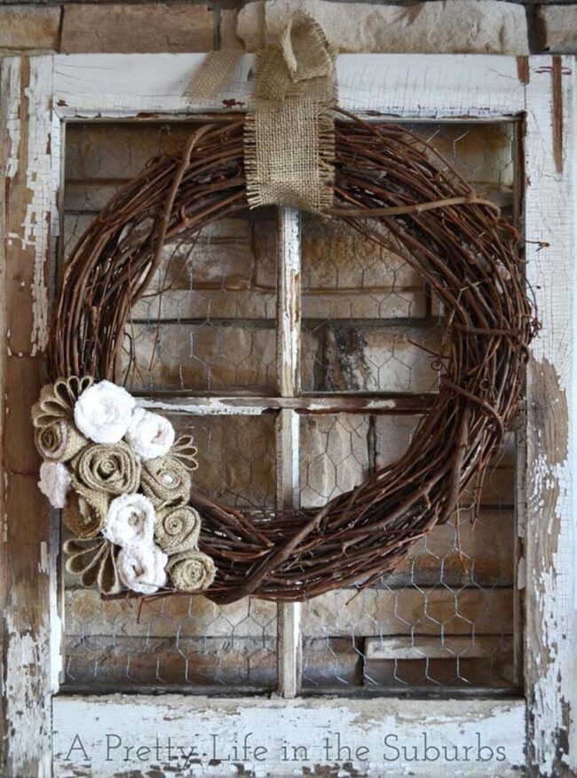 Chicken Wire Wreath Frame