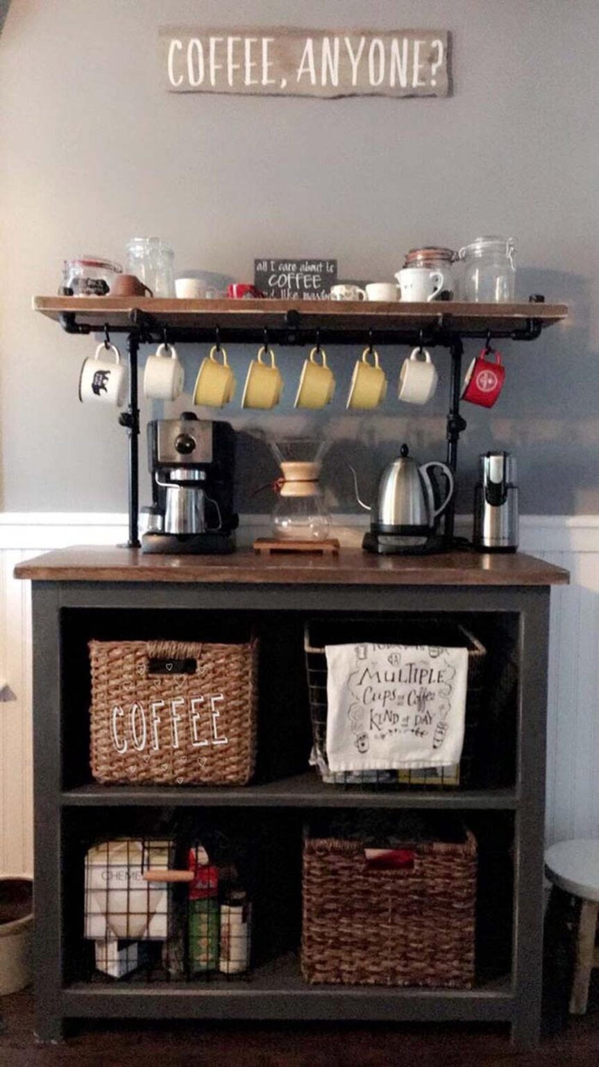 73 Creative DIY Coffee Station Ideas for Coffee Enthusiasts