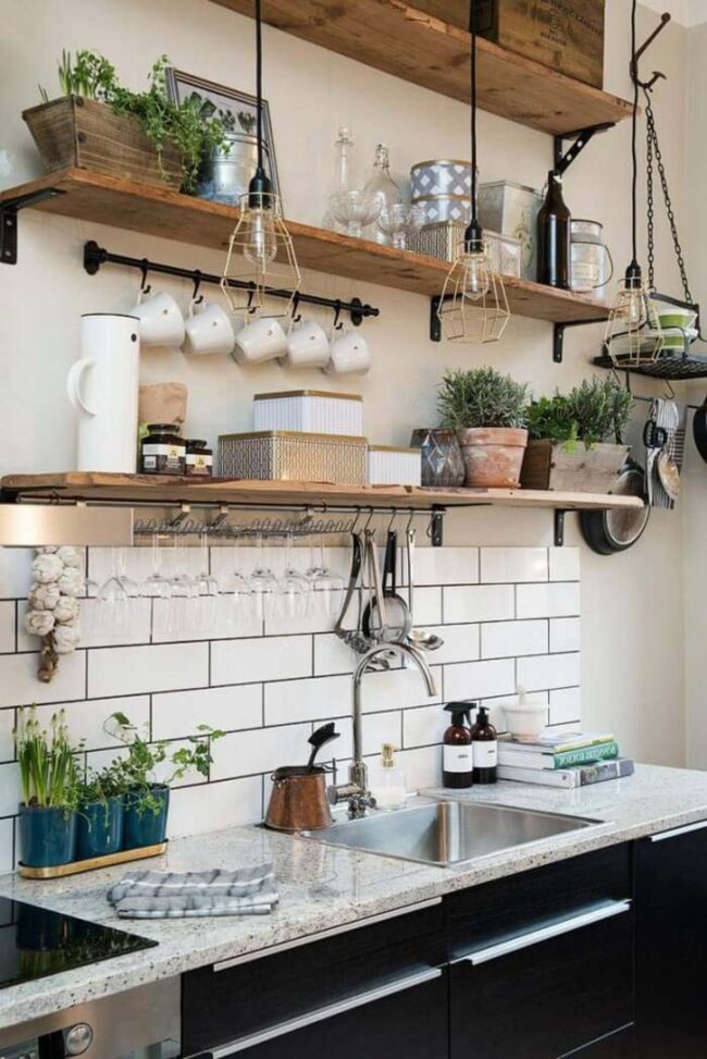 Bold Rustic Shelf Decor