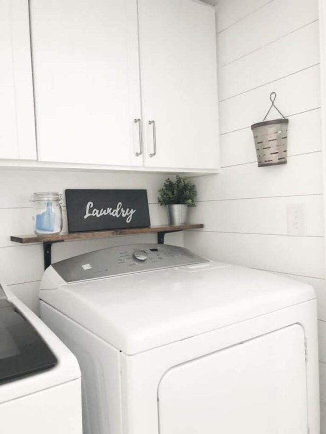 Textured Laundry Room Space