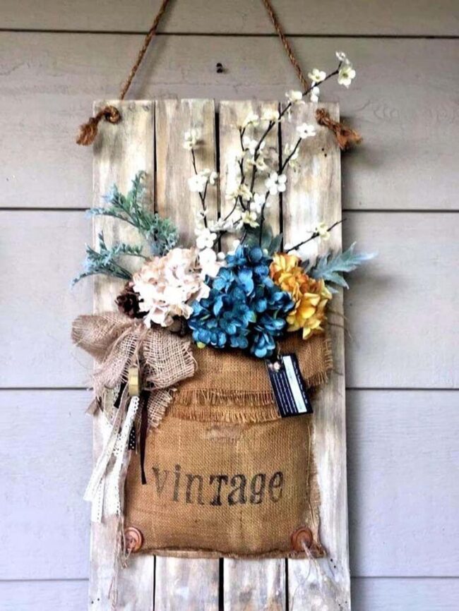 Feed Sack Floral Display