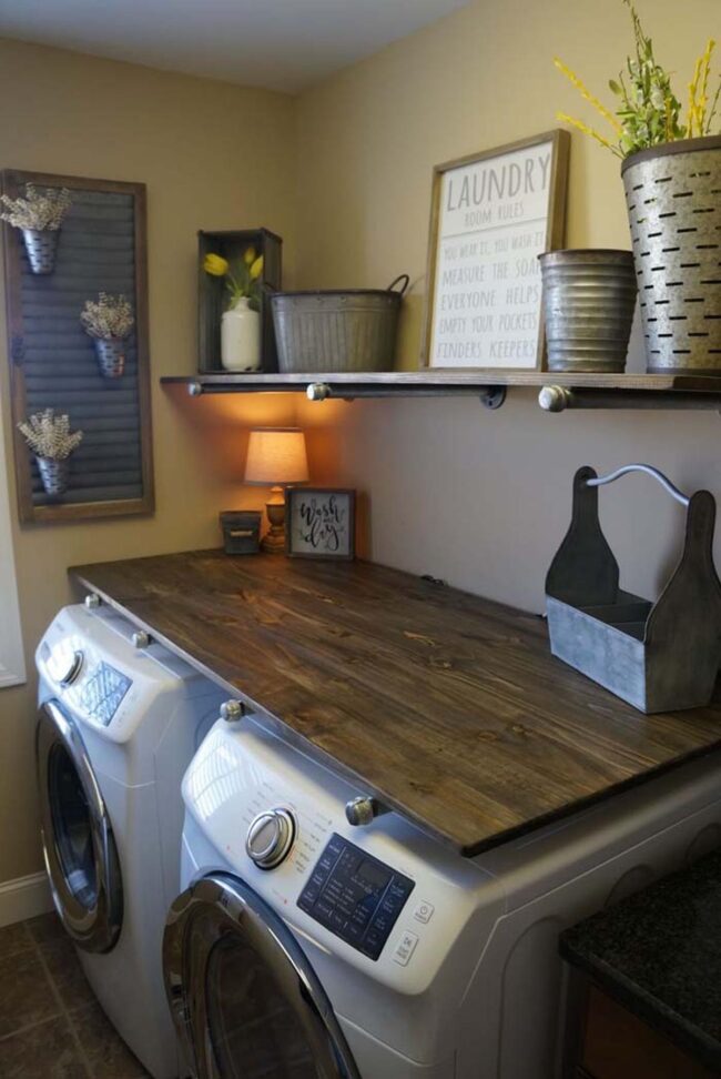Pipe Bracket Shelf