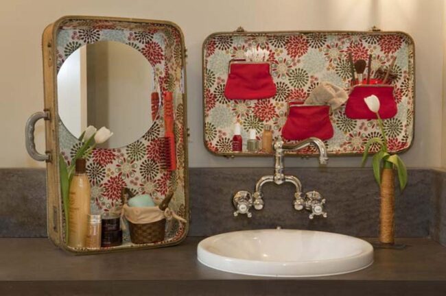 Suitcase Vanity Holder