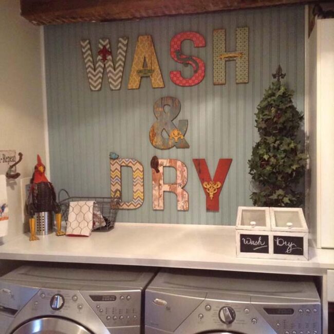 Funky Letter Sign Upgrade