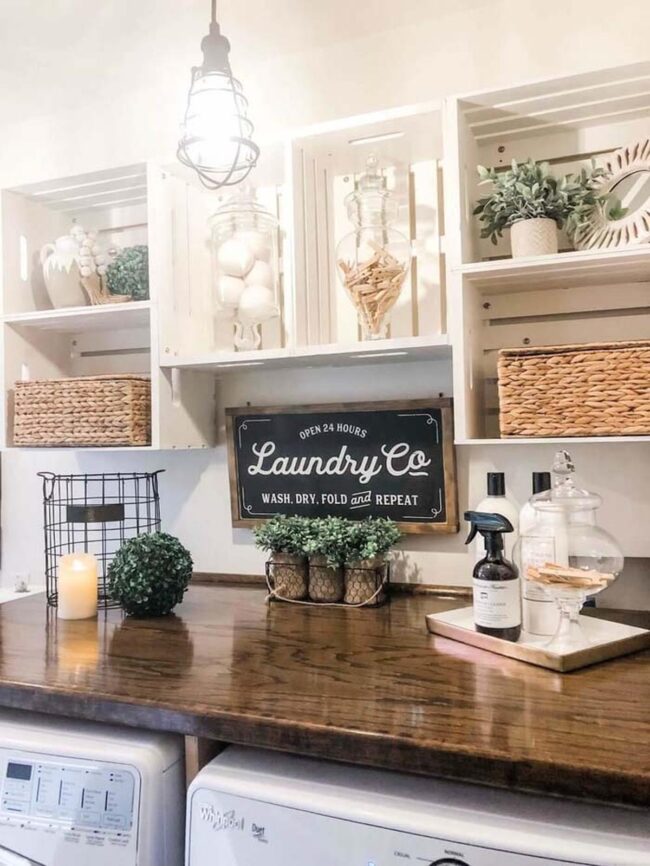 Farmhouse Crate Storage