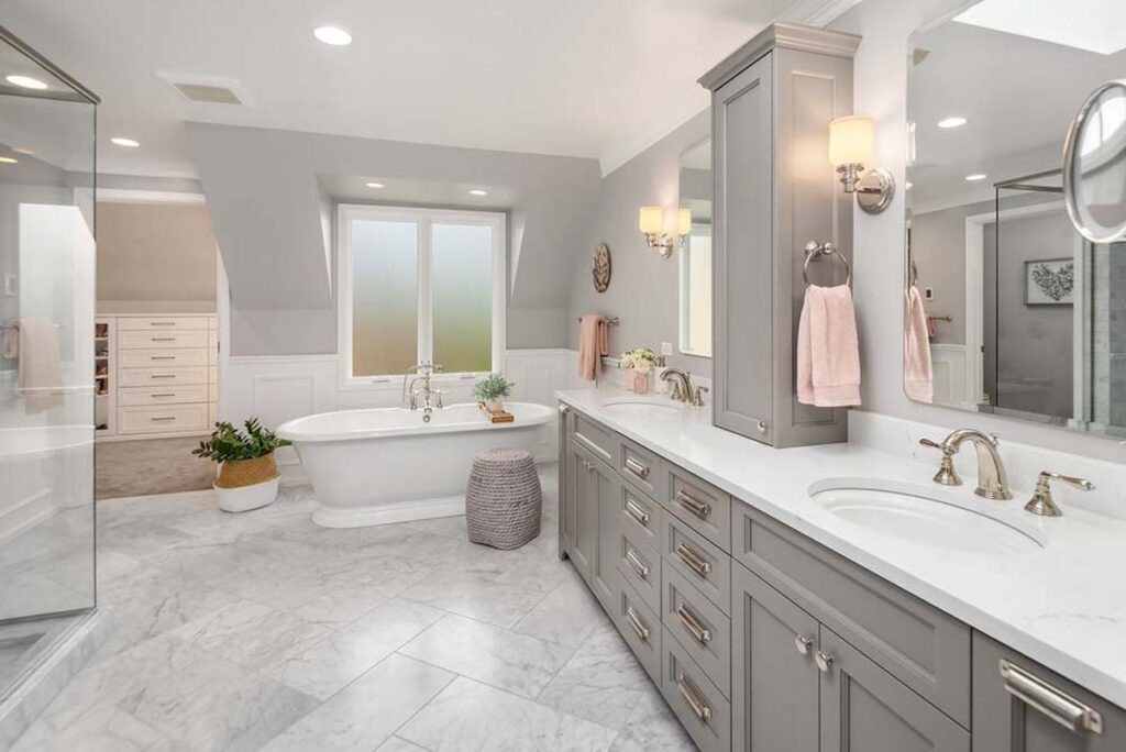 25 Stylish Grey Bathroom Ideas and Designs