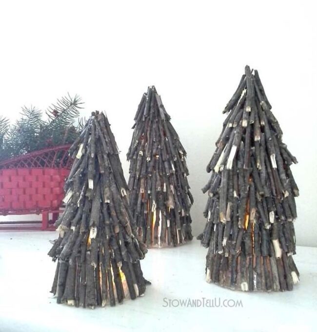 Twinkling Twig Trees