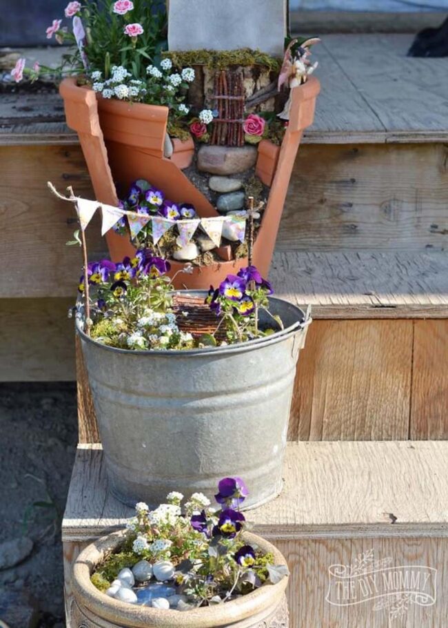 Fairy Bucket Garden