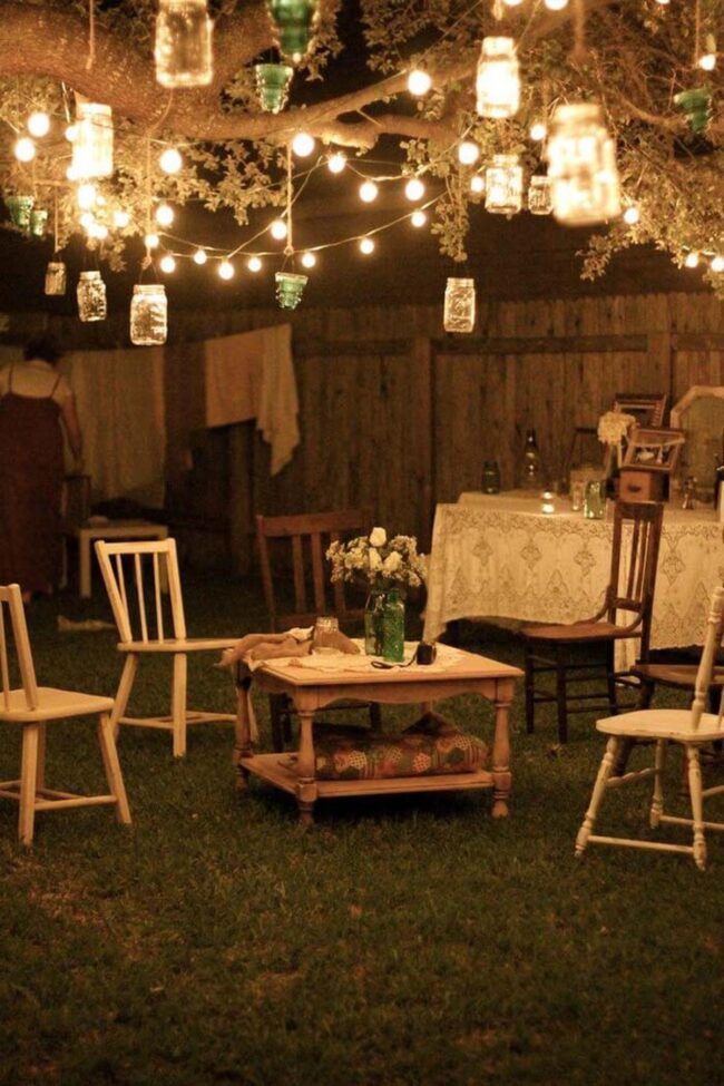 Mason Jar Garden Lights