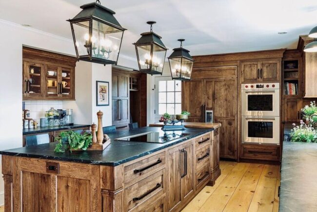Black Accent with Hickory