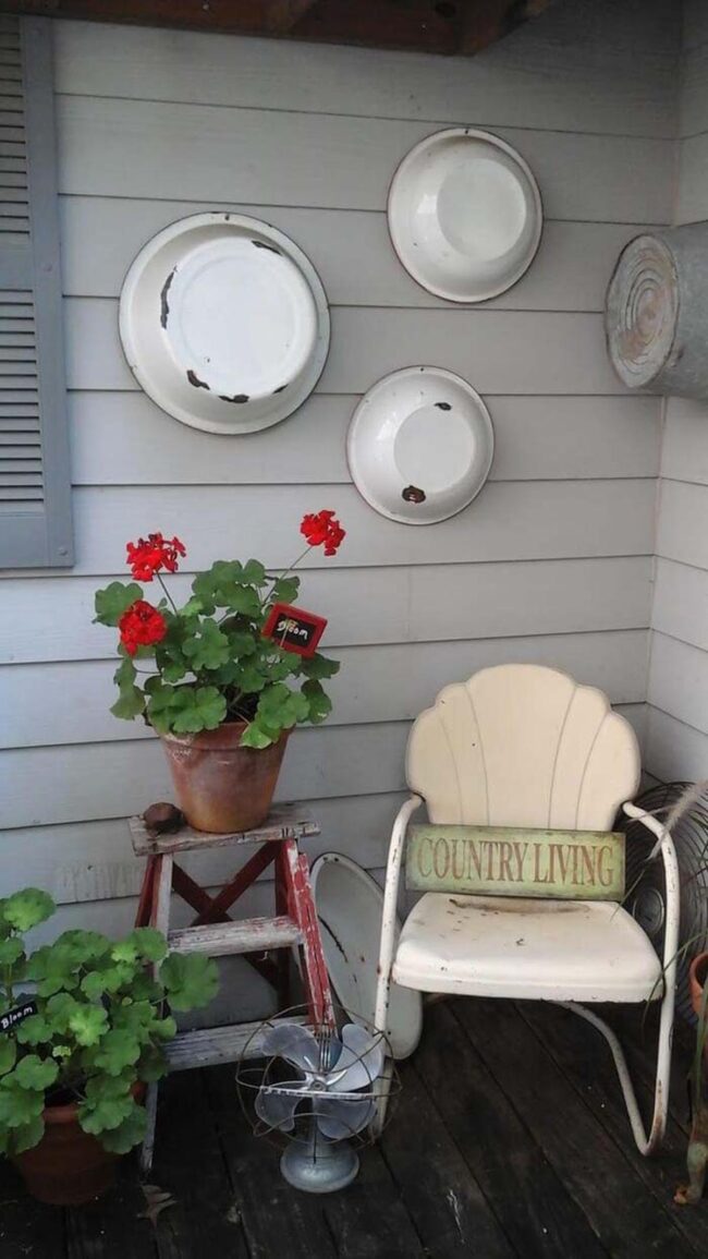 Vintage Enamel Wall Art