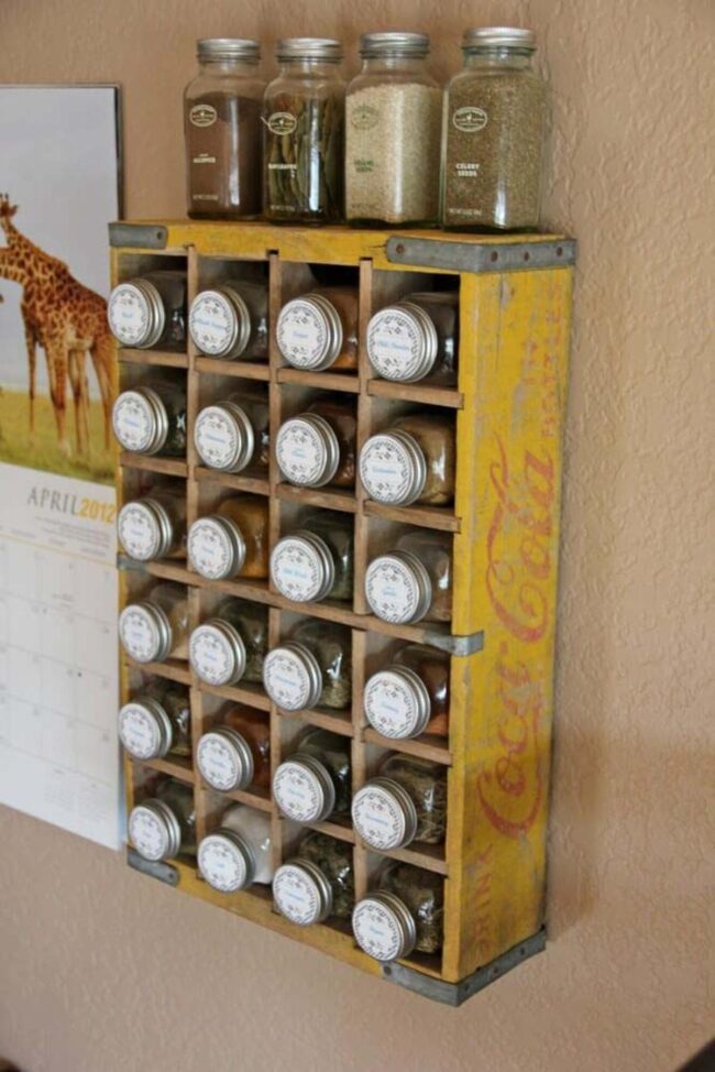 Crate Spice Rack