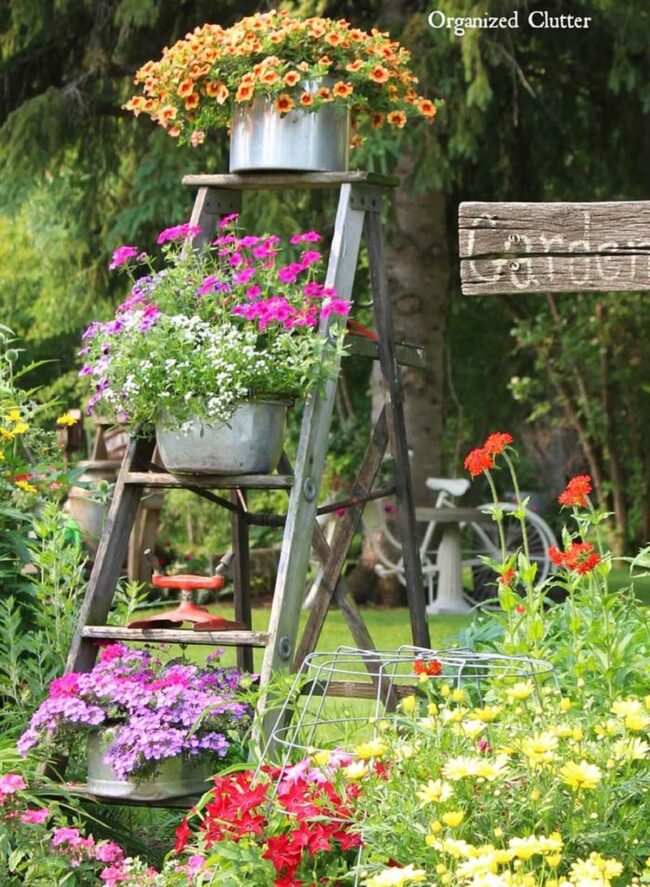 Ladder Centerpiece Idea