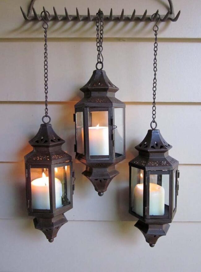 Reimagined Rake Lantern Holder