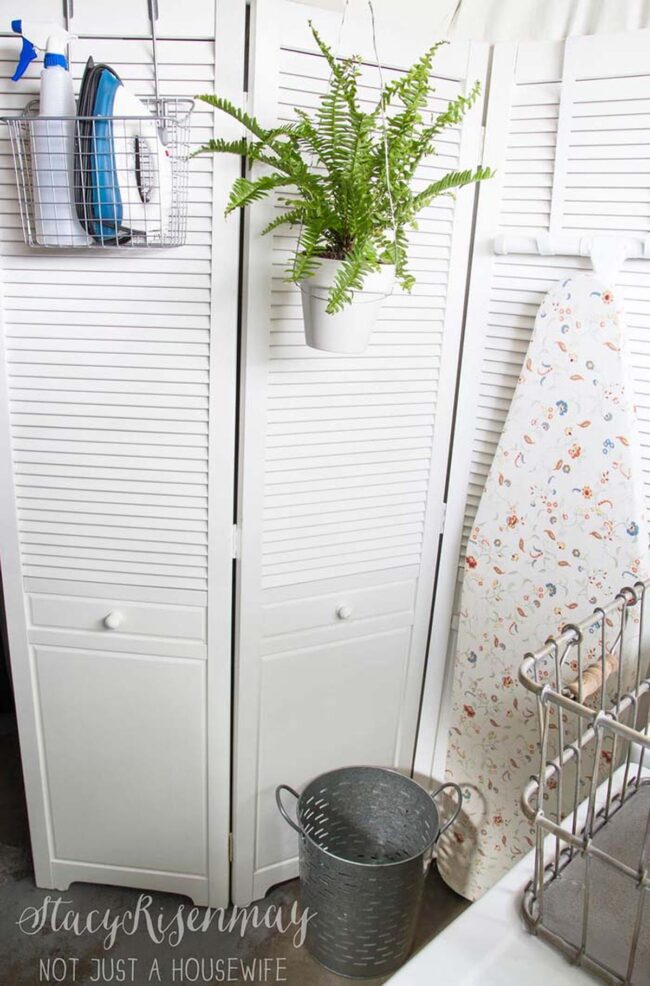 Wooden Laundry Room Details
