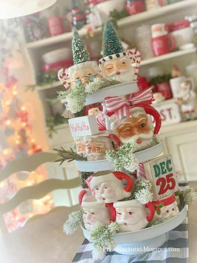 Festive Santa Mug Arrangement