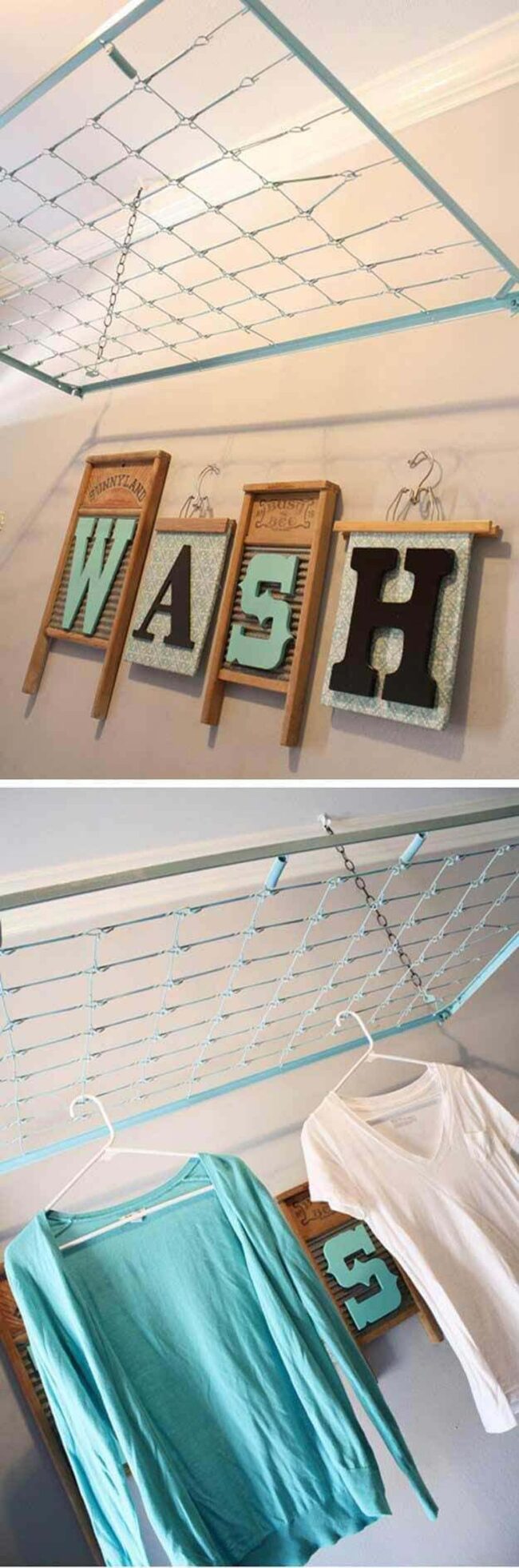 Repurposed Washboard Decor