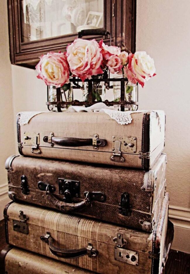 Transform Suitcases into Nightstands